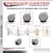 Service Caster 2.375 Inch MRI Safe Caster with Brake, 12mm Threaded Stem SCC-TS02S60-TPR-GRY-B-M12X22-MRI - alternate 4
